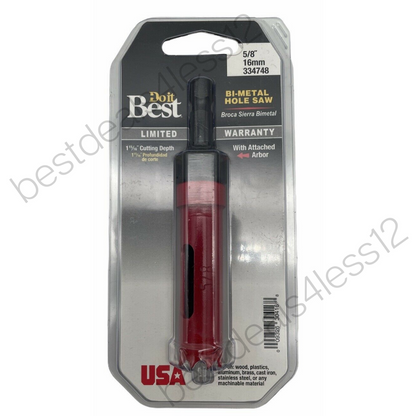 Do it Best Bi-Metal Hole Saw 5/8 16mm (Pack of 2) - GOODSZON Discount Store