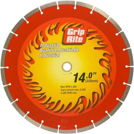 Grip Rite Diamond Saw Blade Cuts Hard Materials Masonry Concrete Block 14 Inch - GOODSZON Discount Store