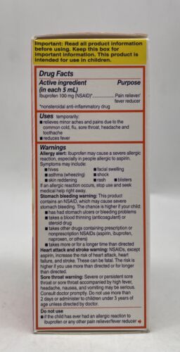 (2 Pack) Children's Motrin -Ibuprofen 100mg Original Berry -8 Oz Exp 2026 - GOODSZON Discount Store