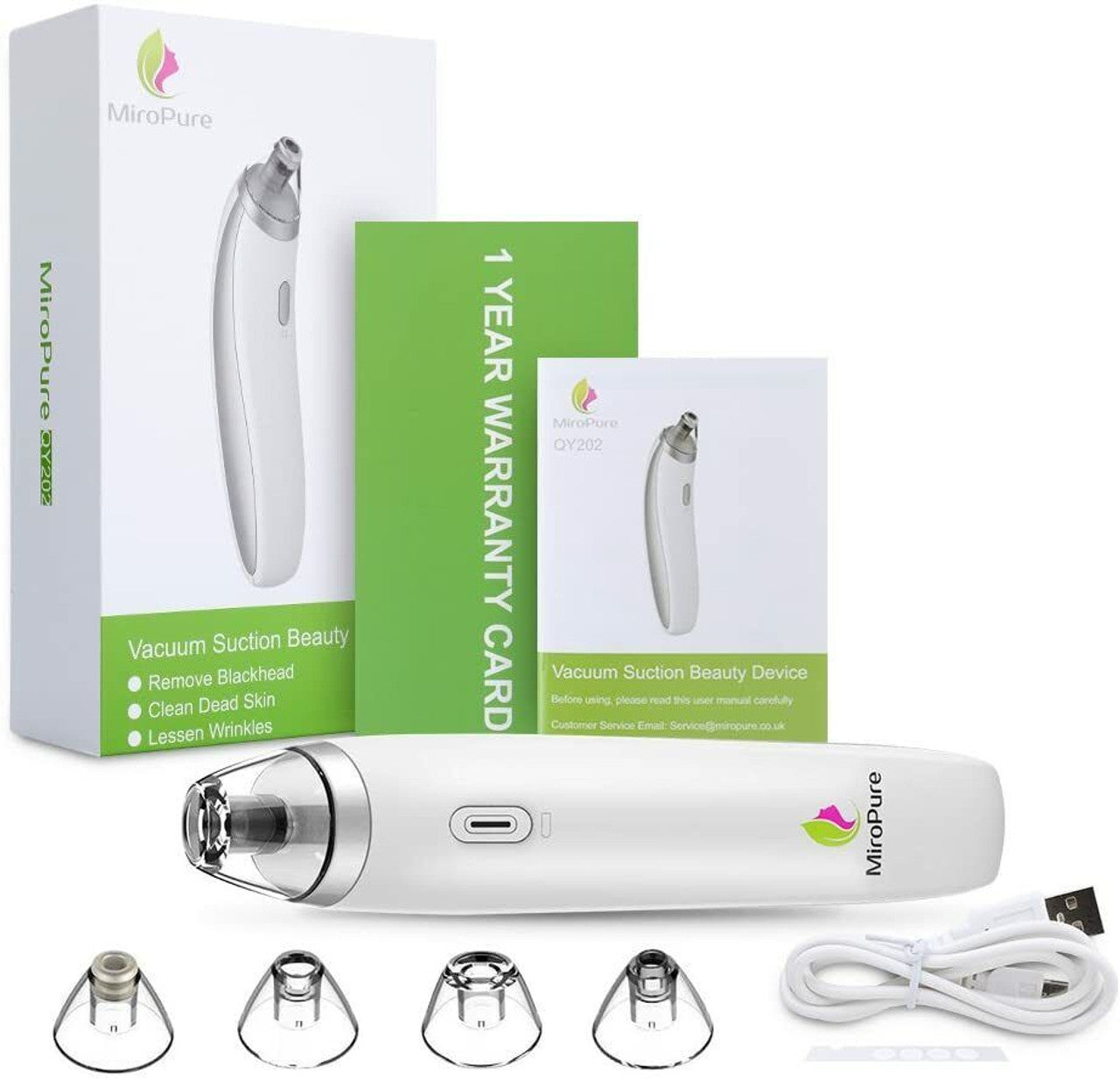 MiroPure Electric Facial Skin Care Blackhead Remover Facial Pore Cleaner Vacuum - GOODSZON Discount Store