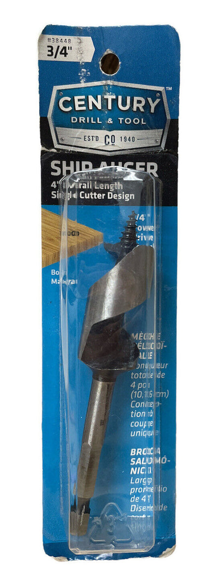 CENTURY DRILL & TOOL 38448 3/4" Ship Auger Drill Bit Pack of 2 - GOODSZON Discount Store
