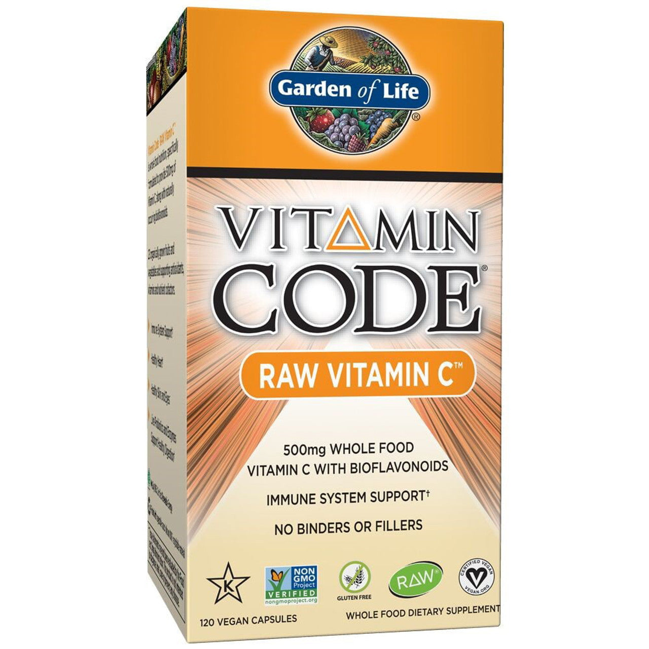 Garden of Life Vitamin Code Vitamin C Capsules, 500mg, 120 Ct - GOODSZON Discount Store