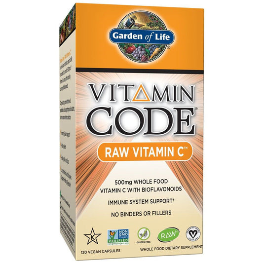 Garden of Life Vitamin Code Vitamin C Capsules, 500mg, 120 Ct - GOODSZON Discount Store