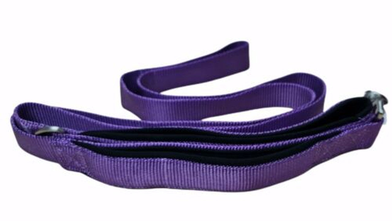 Good2Go Shock Absorbing Dog Leash Nylon Traffic Padded Handle Purple 6 ft - GOODSZON Discount Store