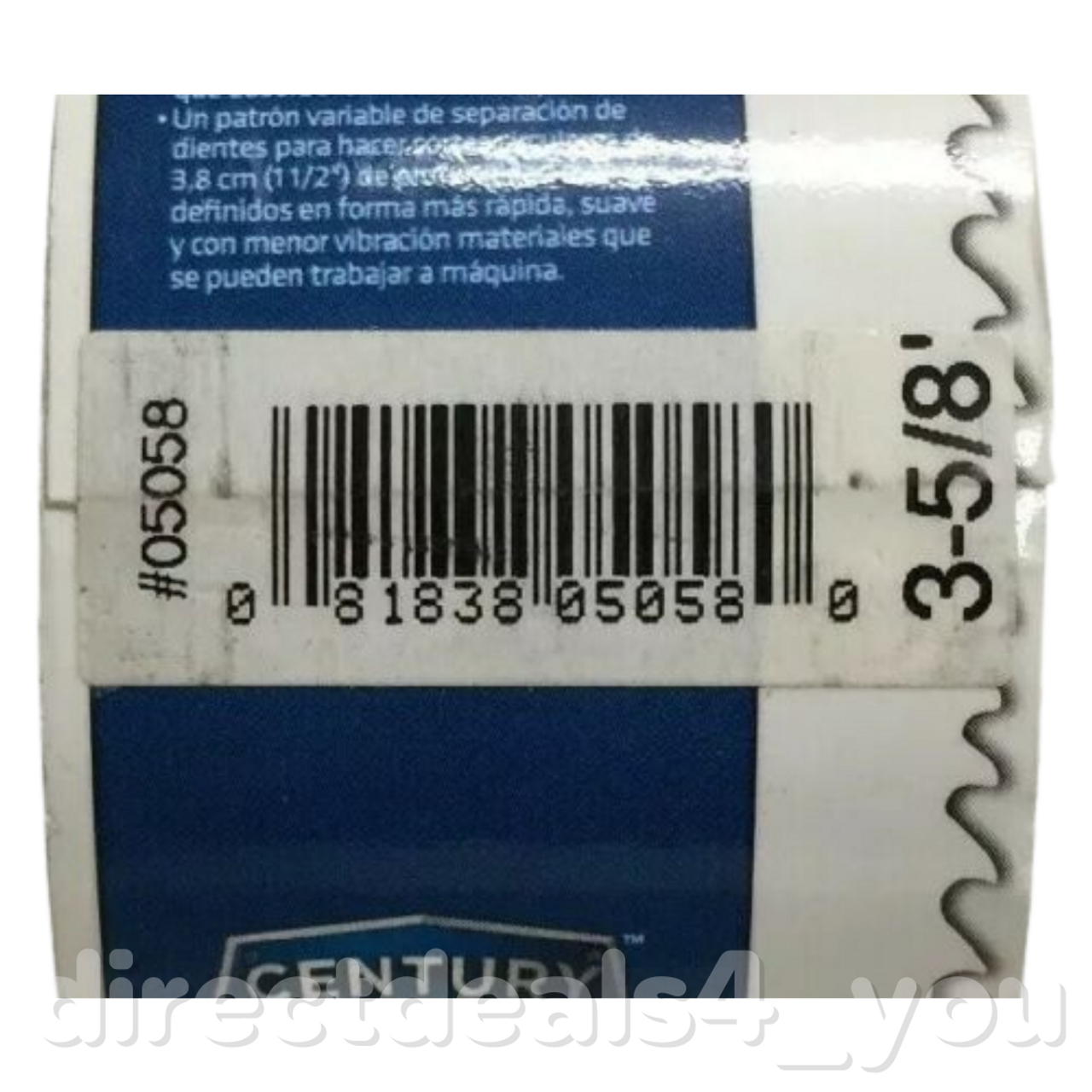 CENTURY DRILL & TOOL 05058 3-5/8" Bi-Metal Shark Tooth Hole Saw - GOODSZON Discount Store