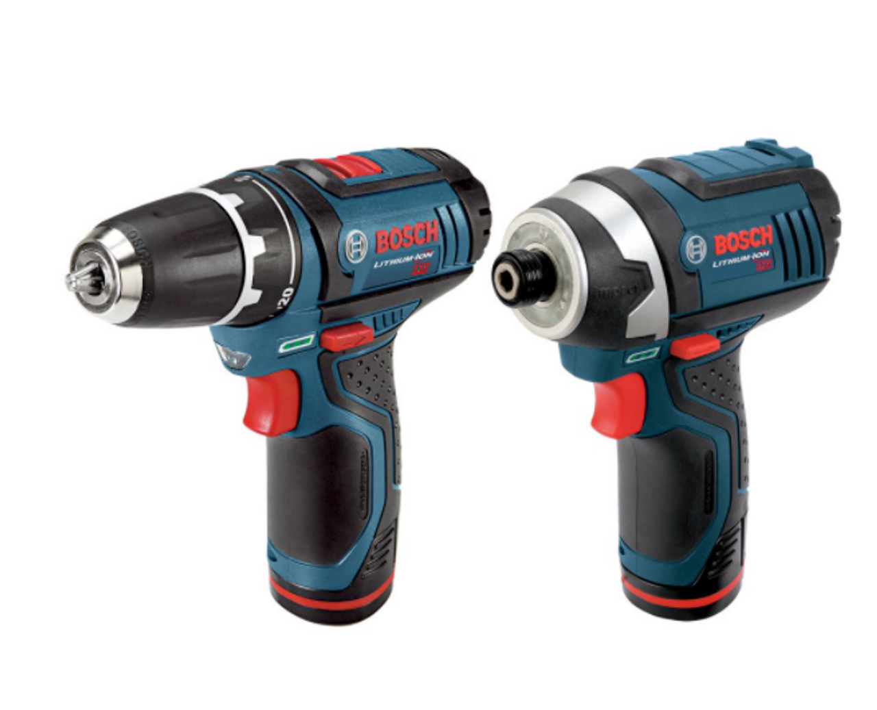 Bosch CLPK22-120 12V Cordless Lithium-Ion 3/8 in. Drill Driver and Impact Driver - GOODSZON Discount Store