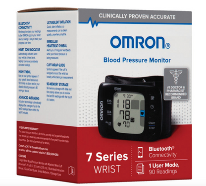 OMRON 7 Series Wireless Wrist Blood Pressure Monitor (Model BP6350) - GOODSZON Discount Store