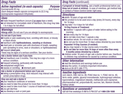 Nexium 24HR Acid Reducer Heartburn Relief Tablets for All-Day and All-Night Protection from Frequent Heartburn, Heartburn Medicine with Esomeprazole Magnesium - 42 Count - GOODSZON Discount Store