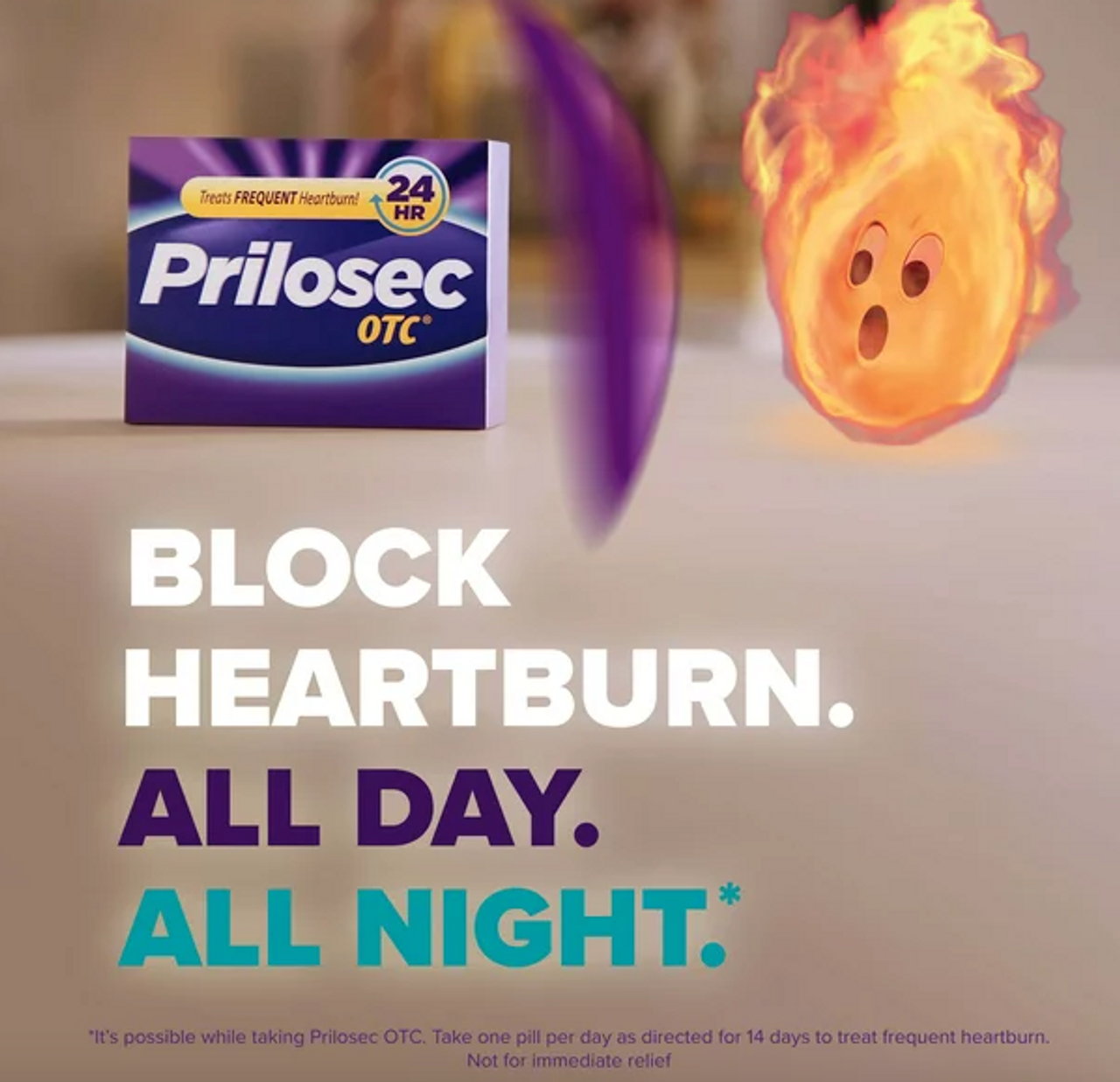Prilosec OTC Heartburn Relief, Omeprazole Over-the-Counter Medicine, Acid Reducer Tablets, 42 Ct - GOODSZON Discount Store