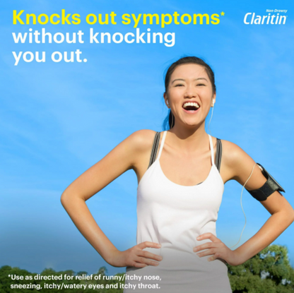 CLARITIN 24-Hour Indoor & Outdoor Non-Drowsy Allergy Relief Tablets 30 ea - GOODSZON Discount Store