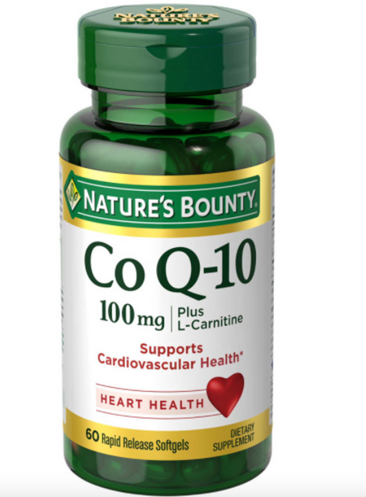 Nature's Bounty CoEnzyme Q10 Supplements, 100 mg Gels, 60 Count - GOODSZON Discount Store