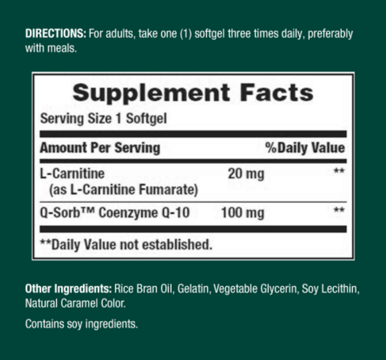 Nature's Bounty CoEnzyme Q10 Supplements, 100 mg Gels, 60 Count - GOODSZON Discount Store
