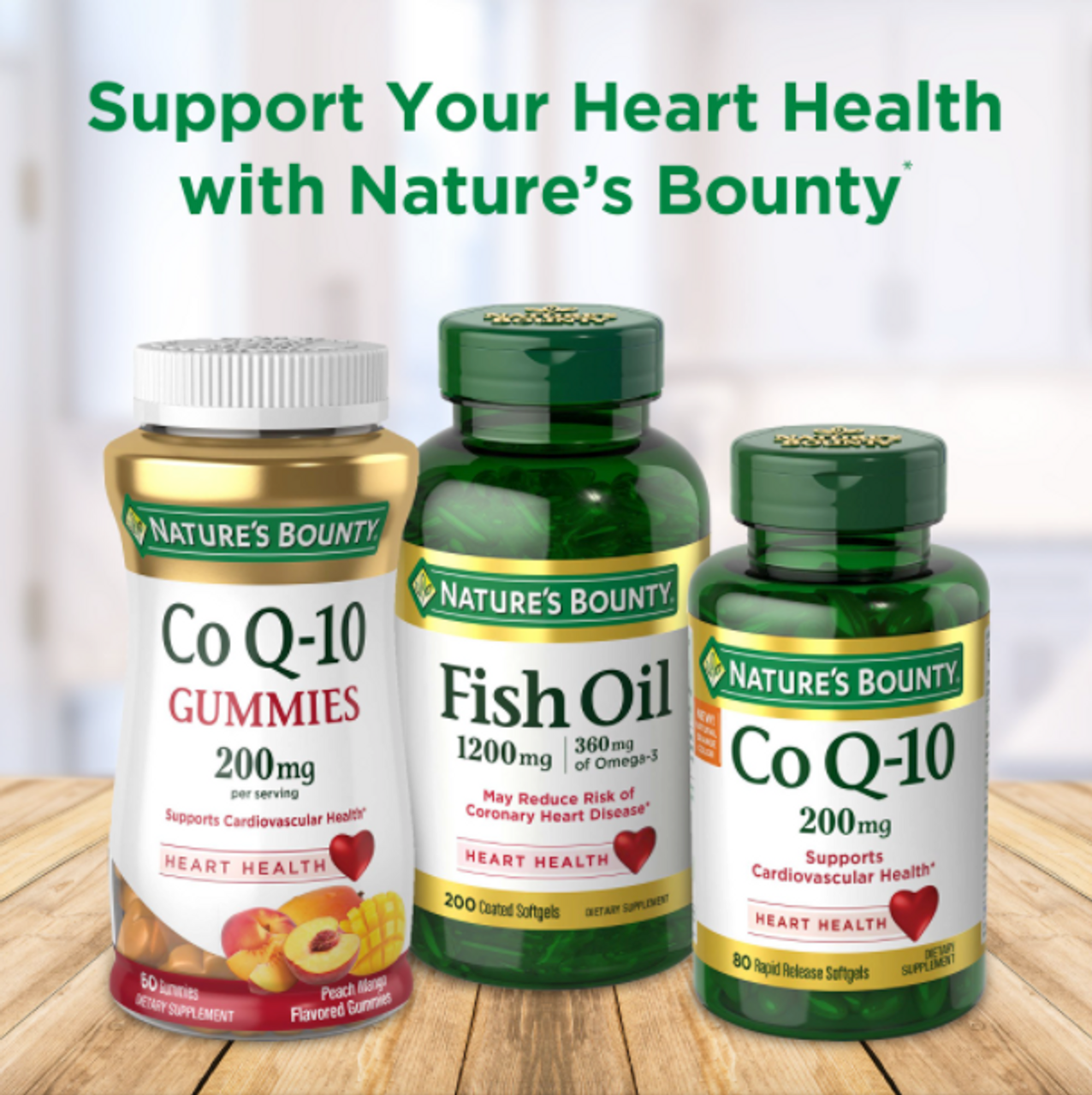 Nature's Bounty CoEnzyme Q10 Supplements, 100 mg Gels, 60 Count - GOODSZON Discount Store