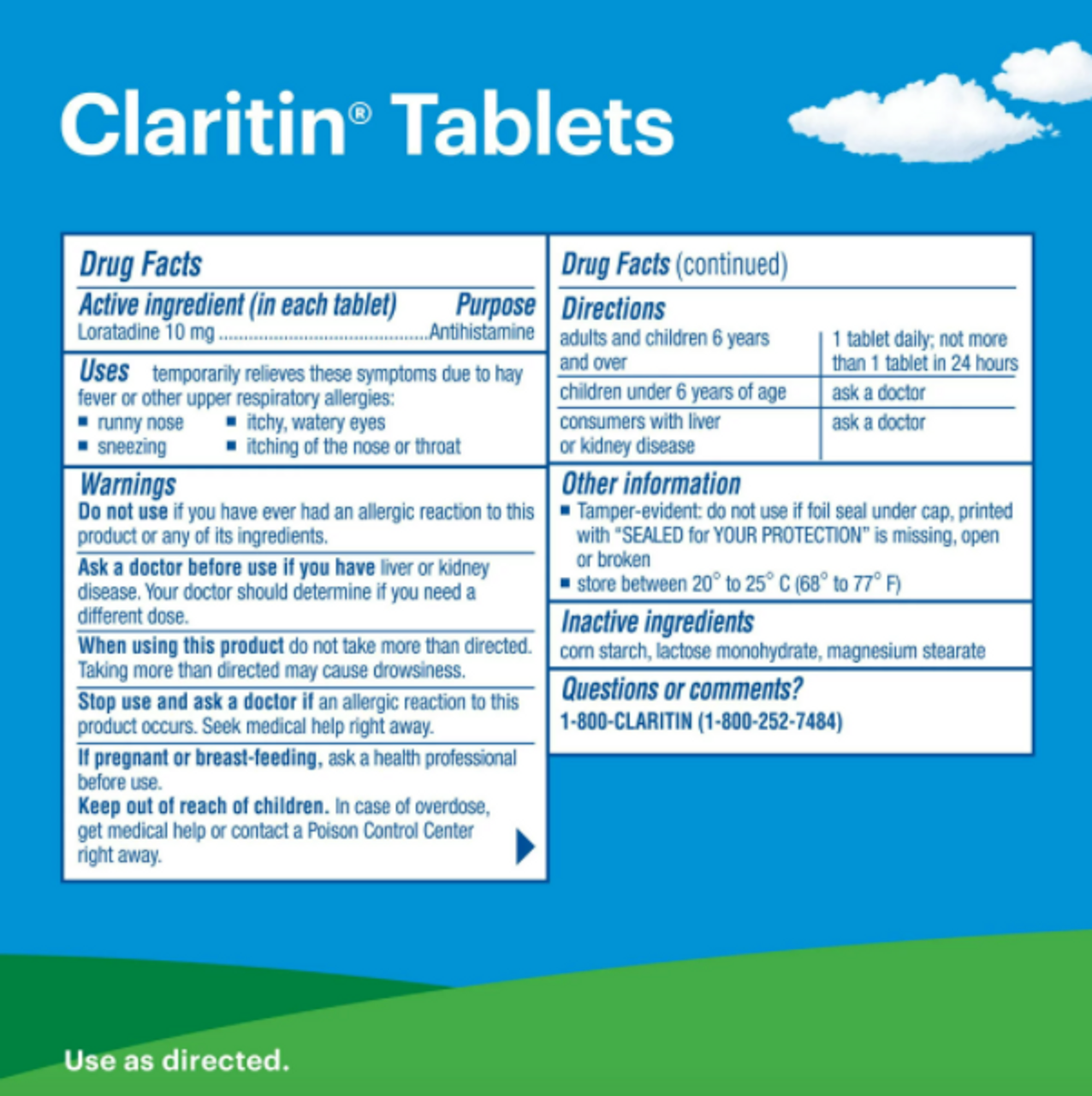 Claritin 24 Hour Allergy Medicine, Antihistamine Tablets, 10 mg, 100 Ct - GOODSZON Discount Store