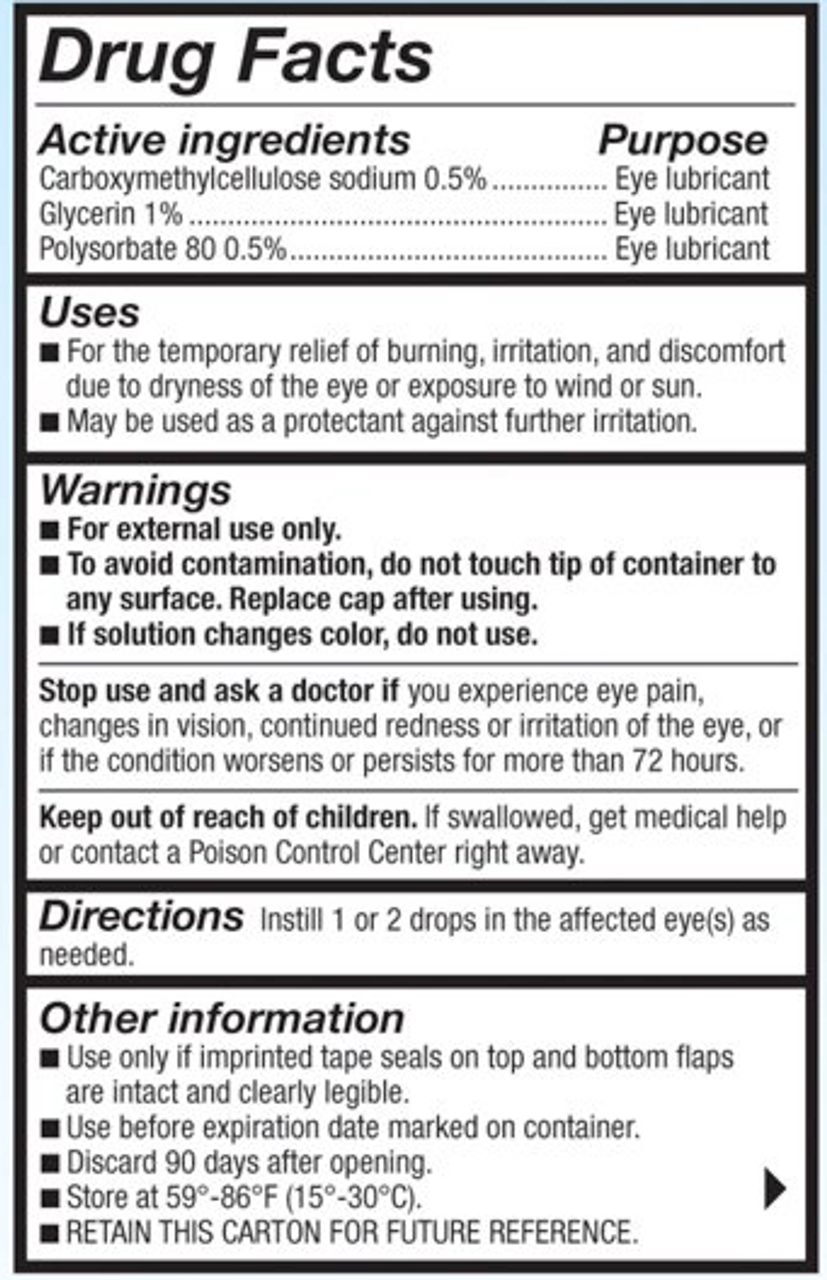 Refresh Optive Advanced Lubricant Eye Drops Preserved Tears, 2 Count, 20 mL - GOODSZON Discount Store