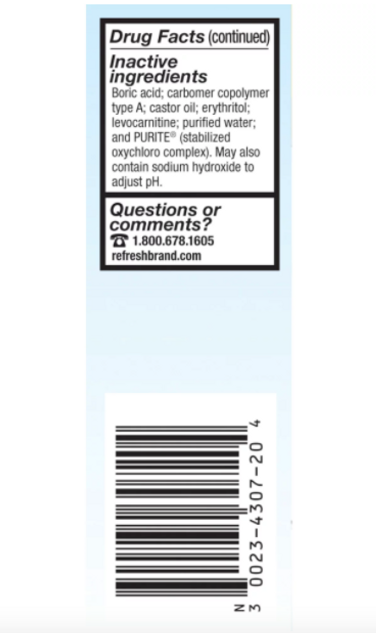 Refresh Optive Advanced Lubricant Eye Drops Preserved Tears, 2 Count, 20 mL - GOODSZON Discount Store