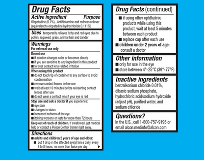 Pataday Twice Daily Eye Care Allergy Relief Eye Drops, 5 ml - GOODSZON Discount Store