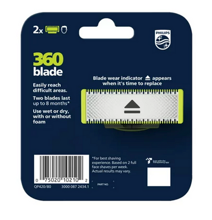 Philips Norelco Oneblade 360 Blade Replacement Blade 2 Pack - GOODSZON Discount Store