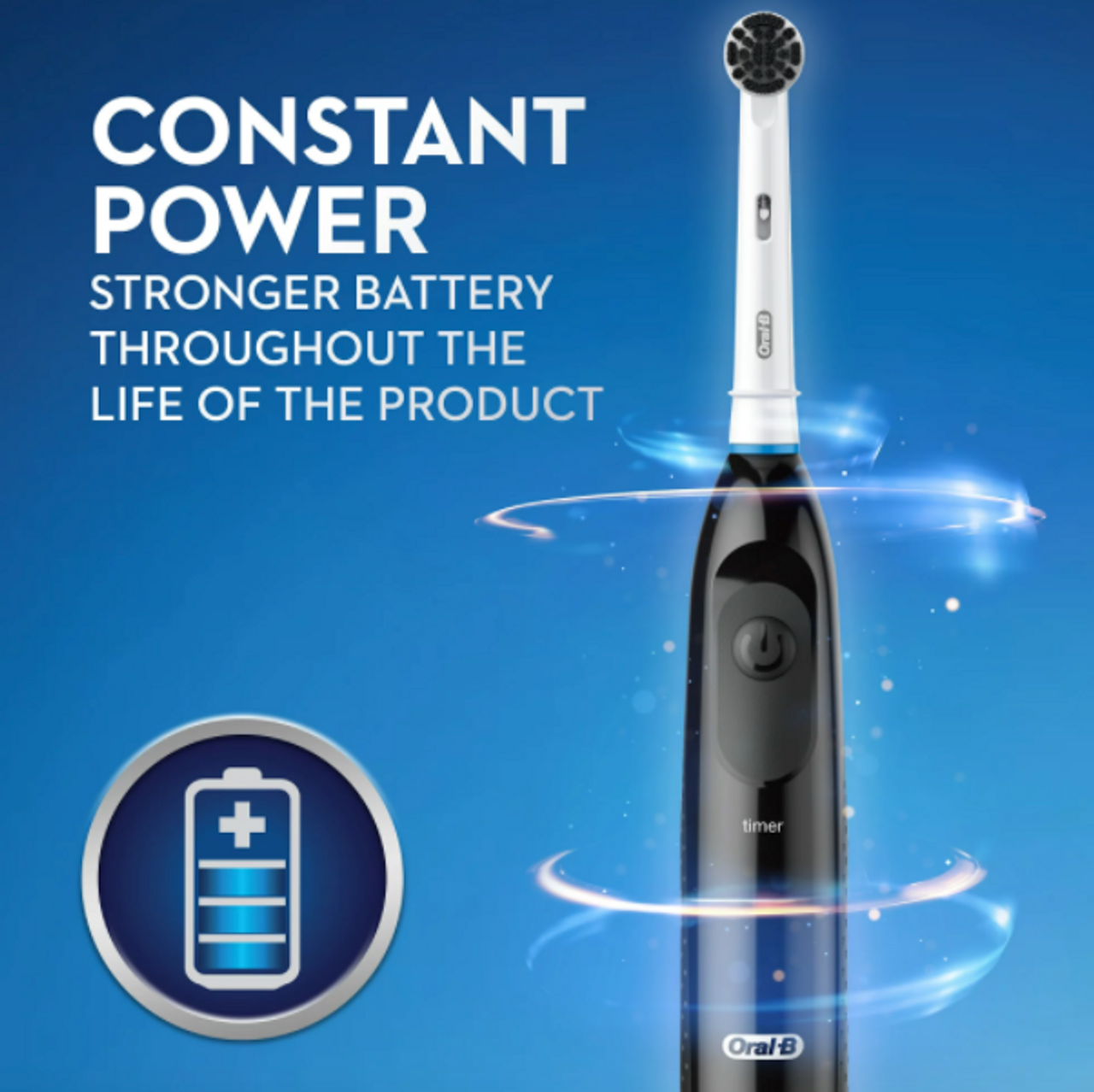Oral-B Clinical Charcoal Battery Electric Toothbrush, Black - GOODSZON Discount Store