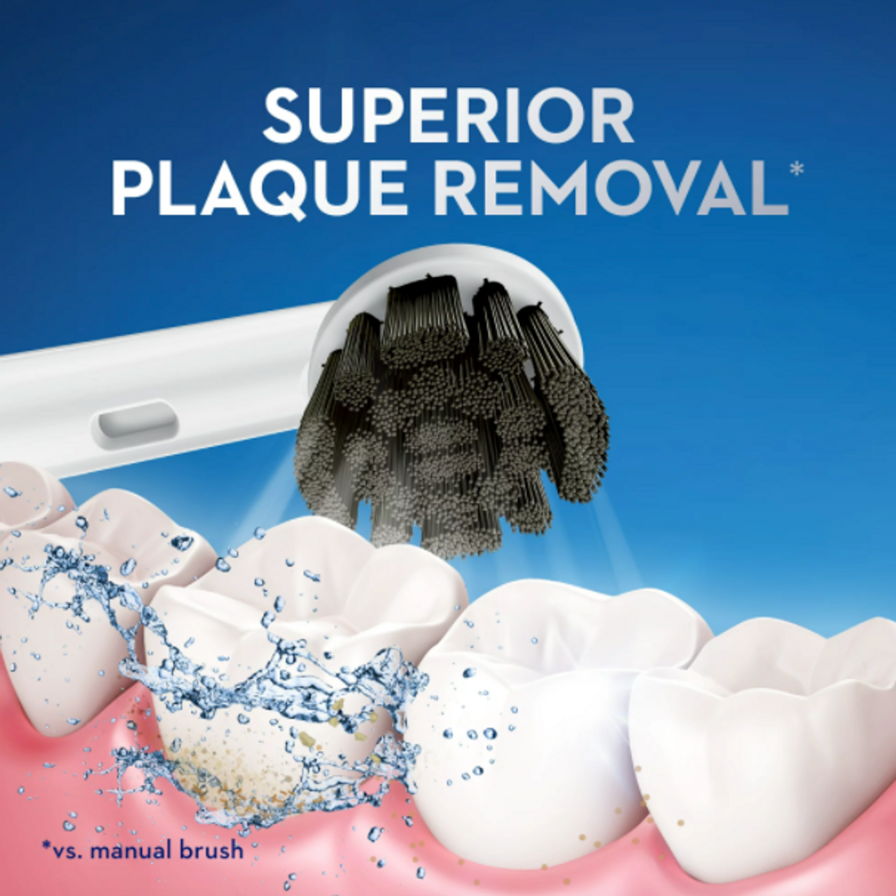 Oral-B Clinical Charcoal Battery Electric Toothbrush, Black - GOODSZON Discount Store