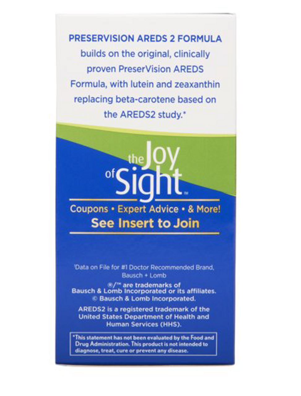 Bausch + Lomb PreserVision Eye Vitamin & Mineral Supplement AREDS 2 Formula - 90 CT - GOODSZON Discount Store