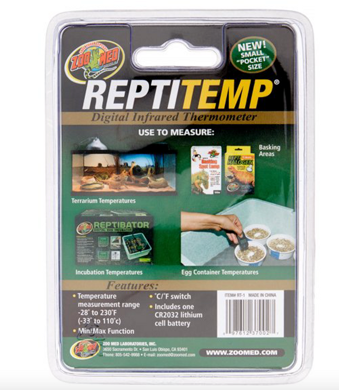 Zoo Med ReptiTemp Digital Infrared Thermometer - GOODSZON Discount Store