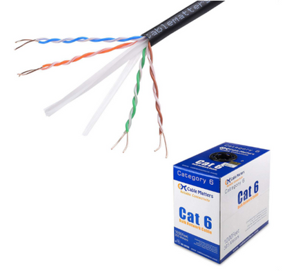 10Gbps UL Listed in-Wall (cm) Rated Bare Copper Cat 6 Cable 1000 ft (Cat6 Bulk Cable 1000 ft, Cat6 Ethernet Cable, Internet Cable, Network Cable) in RED - GOODSZON Discount Store