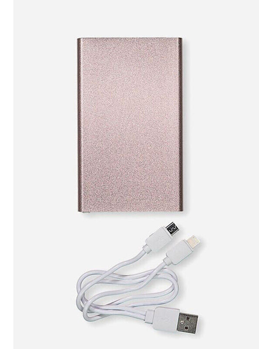 Typo Printed Charge It Power Bank Rose Gold 4000mAh - GOODSZON Discount Store