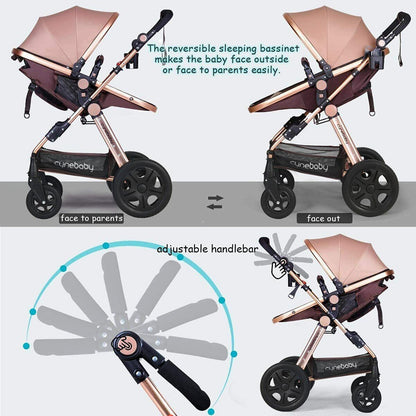 Cynebaby Infant Baby Stroller Convertible Bassinet for Newborn and Toddler - GOODSZON Discount Store