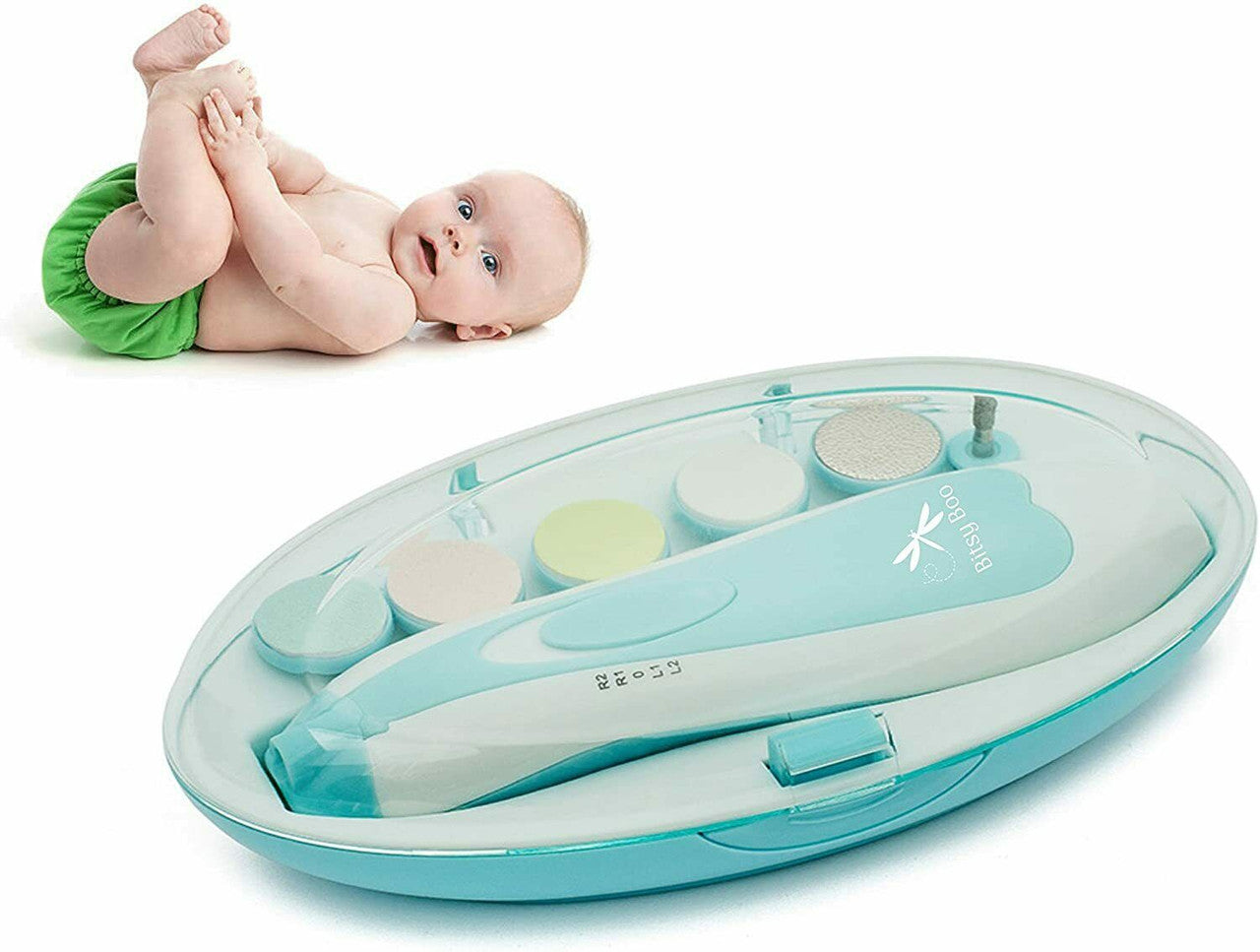 Bitsy Boo Baby's Electric Manicure Set - Blue - GOODSZON Discount Store