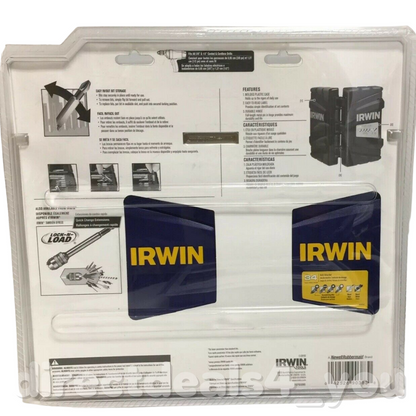 Irwin Drill & Drive Set 60 Tips 9 Twist Drills 5 Spade Tips Container Pack of 2 - GOODSZON Discount Store