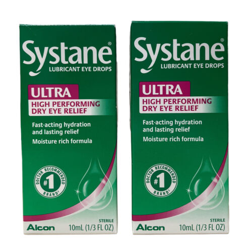 Alcon Systane Ultra Lubricant Eye Drops 10 ml Exp 2025 Pack of 2 - GOODSZON Discount Store