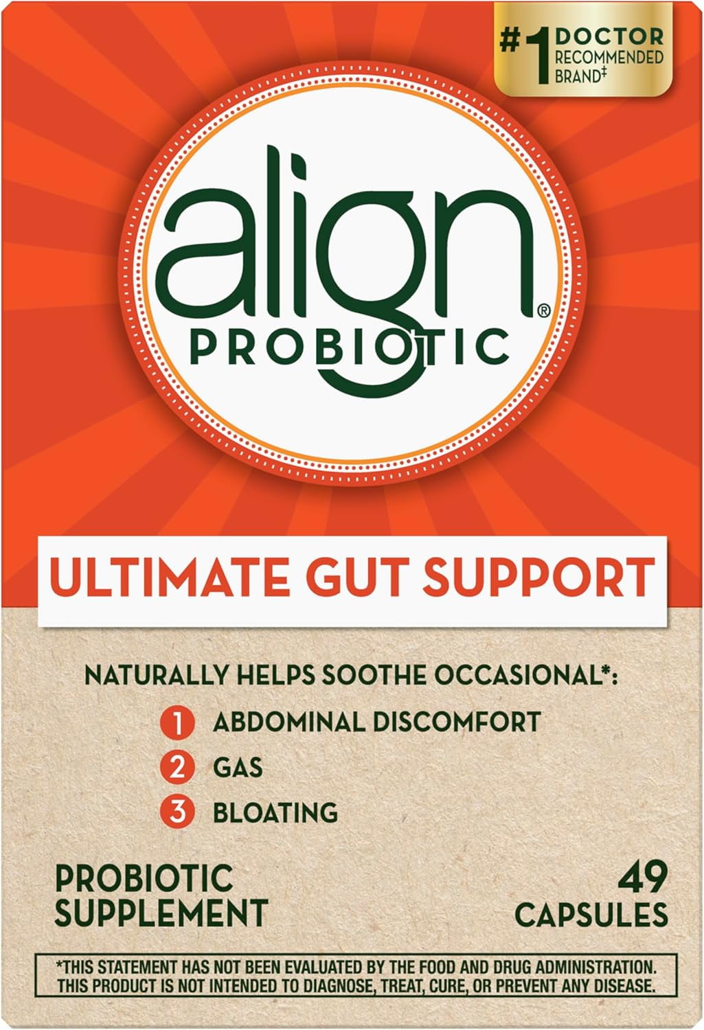 Align Probiotic Supplement Capsule 49 count (Packaging May Vary) - GOODSZON Discount Store