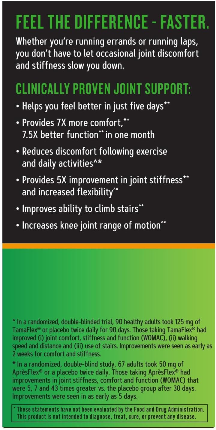 GNC TamaFlex Fast Acting, 60 Vegetarian Capsules, Joint Support - GOODSZON Discount Store