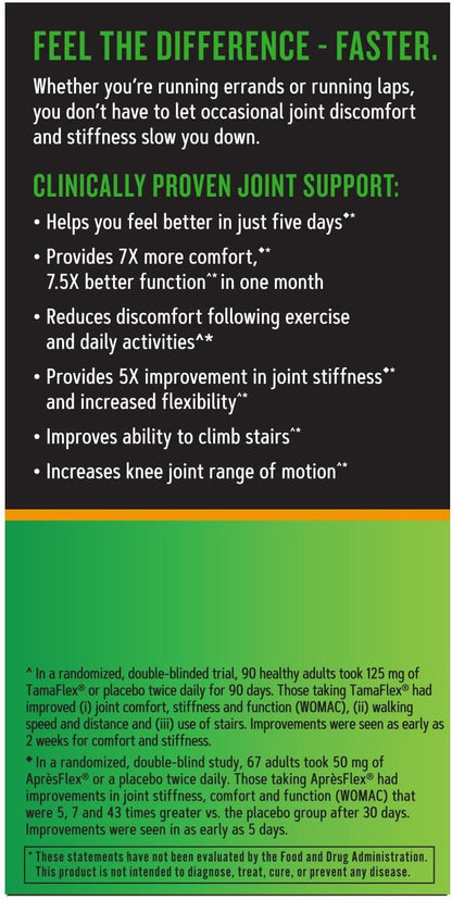 GNC TamaFlex Fast Acting, 60 Vegetarian Capsules, Joint Support - GOODSZON Discount Store