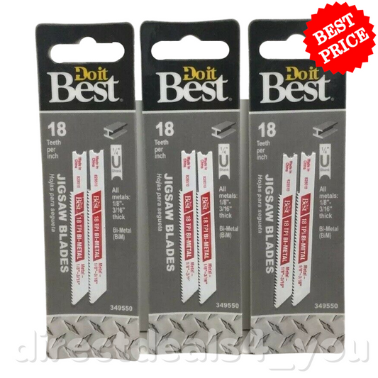 Do it JigSaw Blades 2 pc 18 TPI 349550 Pack of 3 - GOODSZON Discount Store