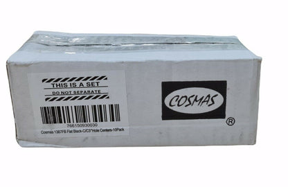 10 Pack Cosmas 1387FB Flat Black Cabinet Hardware Handle Pull - 3" 76mm - GOODSZON Discount Store