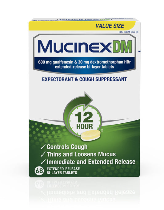 MUCINEX® DM Extended Release Bi-Layer Tablet, 68 count - GOODSZON Discount Store
