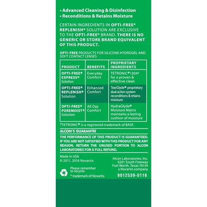 Alcon Opti-Free Replenish Multi-Purpose Disinfecting Solution 2 Oz Pack of 3 - GOODSZON Discount Store