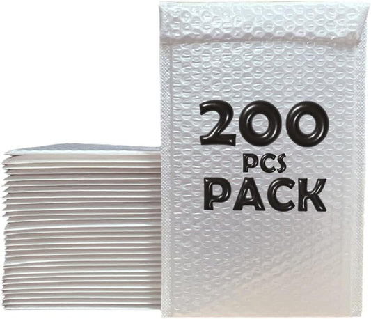 Bubble Mailers 8.5x12 Inch, Pack of 200 – Padded Shipping Envelopes for Secure Mailing, Lightweight and Durable, Tear-Resistant Self-Seal Envelopes for Business, E-Commerce, and Personal Use - GOODSZON Discount Store