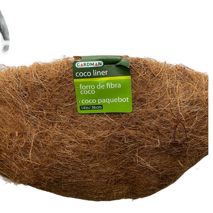 Gardman 14" Coco Liner Molded round hanging basket replacement fiber - GOODSZON Discount Store