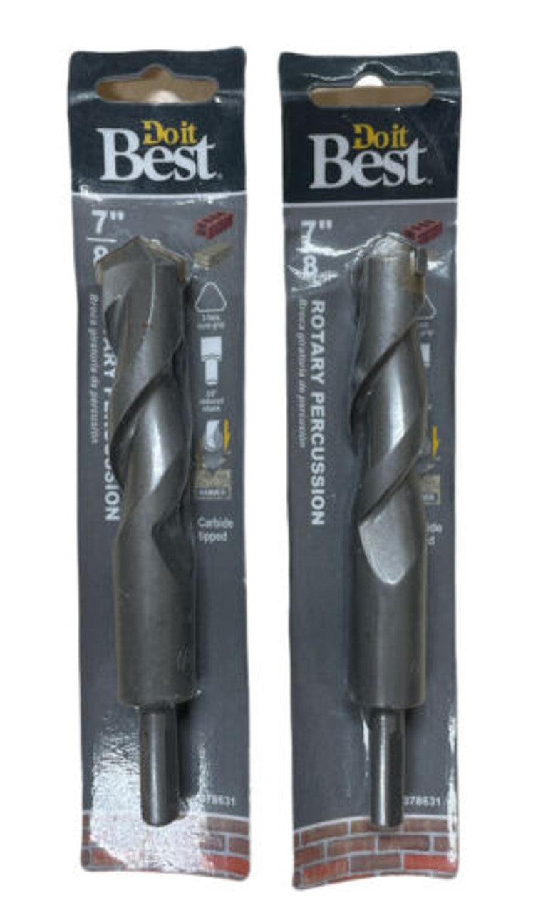 Do it Best 7/8 In. x 6 In. Rotary Percussion Masonry Drill Bit 205831DB Pack 2 - GOODSZON Discount Store