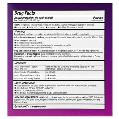 Allegery Walgreens-flex , 90 tablets, 24 Hour Relief - GOODSZON Discount Store