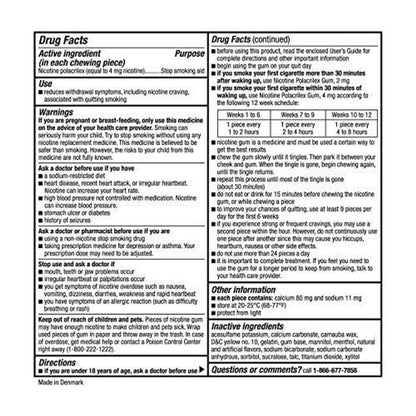 Member's Mark 4 mg Nicotine Polacrilex Gum, Coated Fruit Flavor 300 ct - GOODSZON Discount Store