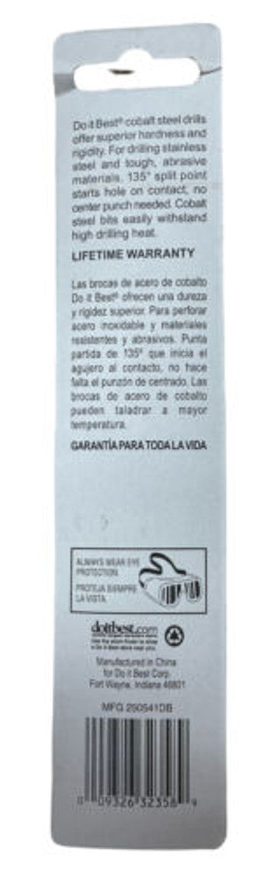 Do it Best 11/32 In. Cobalt Drill Bit 367184 Pack of 5 - GOODSZON Discount Store