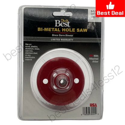 Do It Best 336755 Bi Metal Hole Saw 3-1/4" 83mm - GOODSZON Discount Store