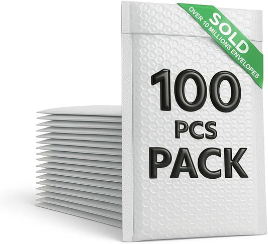 Large Bubble Mailers 6x9-100 Pack Padded Envelopes with Self Seal, Tear and Water Resistant, Shipping Bubble Mailers for Packaging, Mailing, and Protecting Items, Lightweight - GOODSZON Discount Store