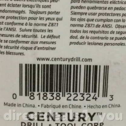 CENTURY DRILL & TOOL #22324 3/8" Brite Drill Bit Pack of 4 - GOODSZON Discount Store