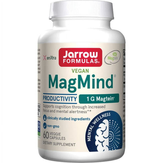 Jarrow Formulas MagMind Productivity with Magtein 1g (Magnesium L-Threonate), and enXtra 300 mg, Dietary Supplement for Cognition Support, Mental Wellness Supplement, 60 Veggie Capsules, 30 Day Supply - GOODSZON Discount Store