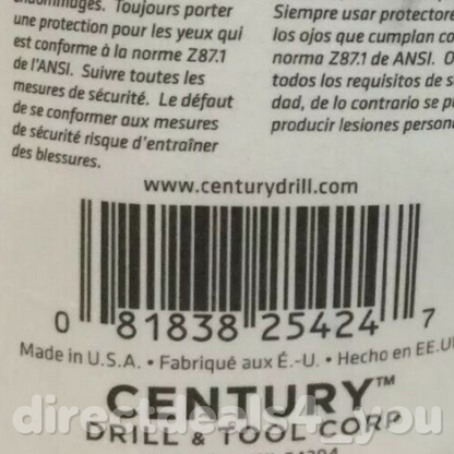 Century Drill & Tool 25424 3/8" Charger Drill Bit Pack of 2 - GOODSZON Discount Store